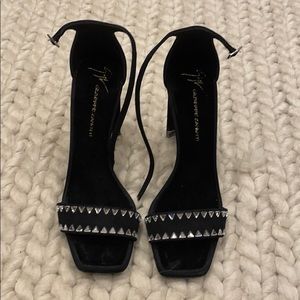 Giuseppe Zanotti Rhinestone Black High Heels